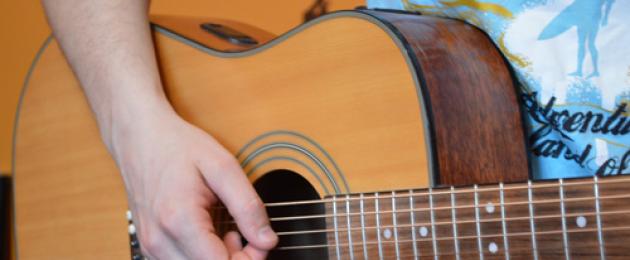 Уроки игры на гитаре боем для начинающих. Бой на гитаре (12 видов)